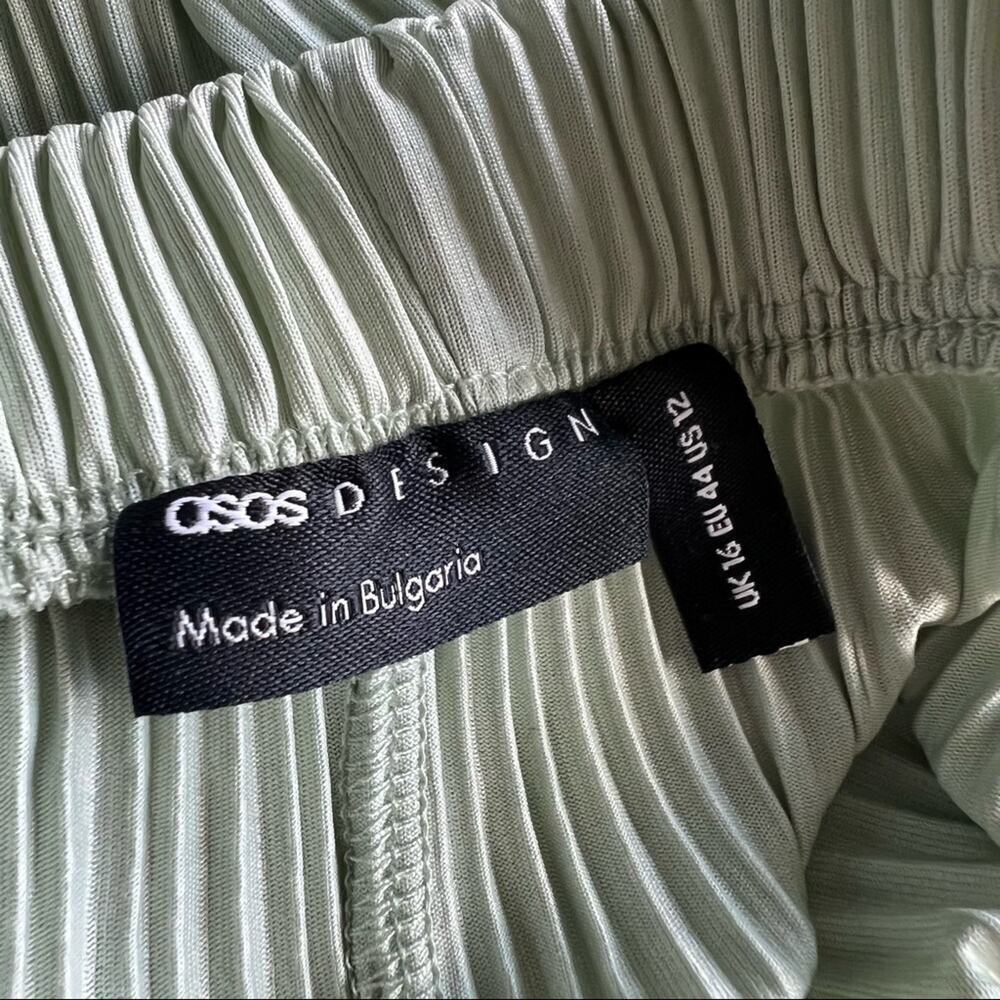ASOS Wide Leg Ribbed Pants - Picture 3 of 5